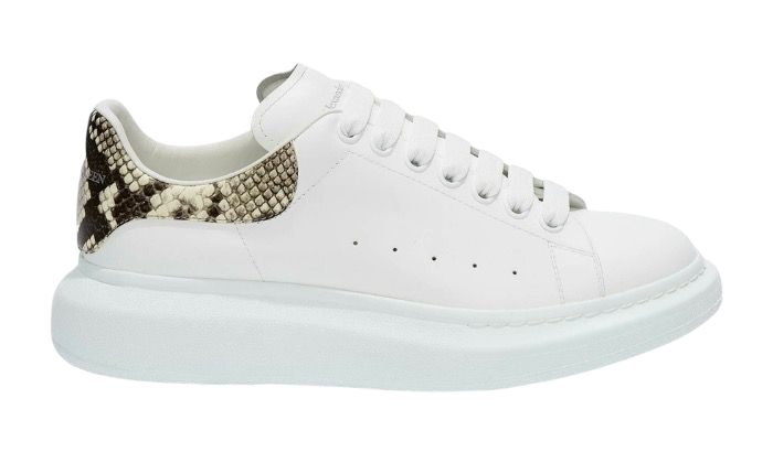 SCARPE - ALEXANDER MCQUEEN OVERSIZE BIANCO NATURALE PITONE