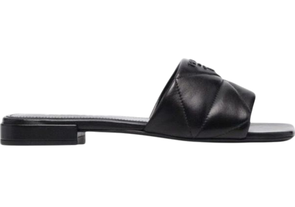 SANDALI - PRADA QUILTED SABOTS NERO