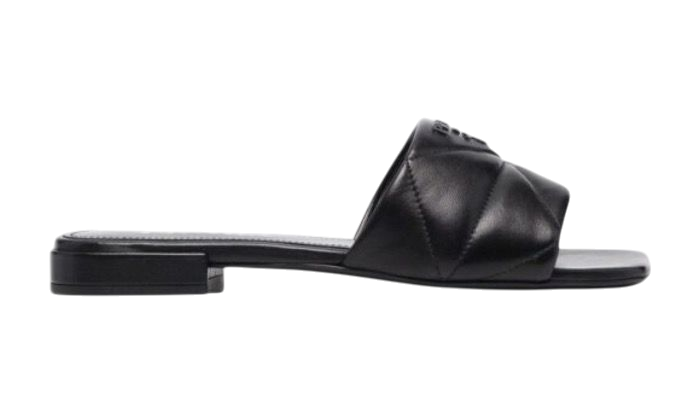 SANDALI - PRADA QUILTED SABOTS NERO