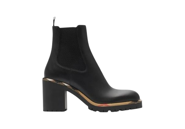 STIVALI - BURBERRY CHELSEA IN GRAVEL NERO