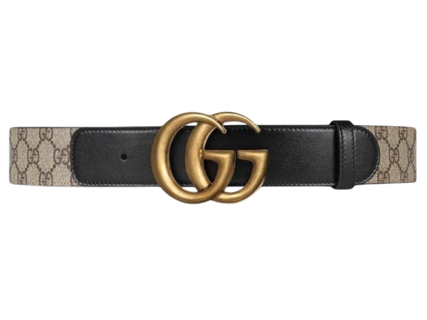 CINTURA - GUCCI MARMONT MARRONE/NERO