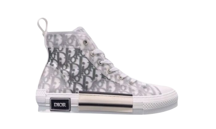 SCARPE - DIOR  B23 HIGH TOP BIANCO/GRIGIO