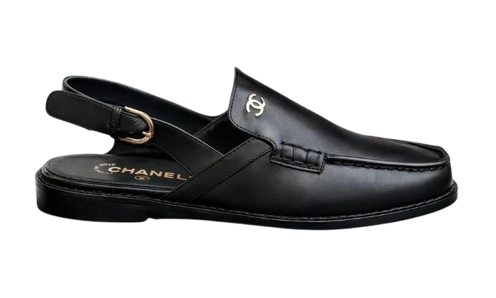 MOCASSINO - CHANEL SLINGBACK NERO