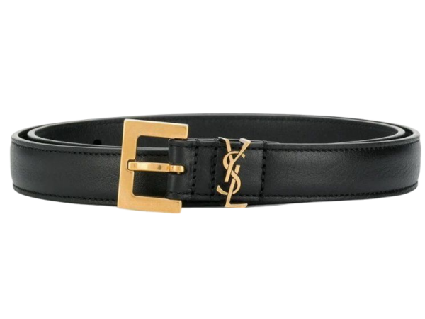CINTURA -  SAINT LAURENT MONOGRAM NERO