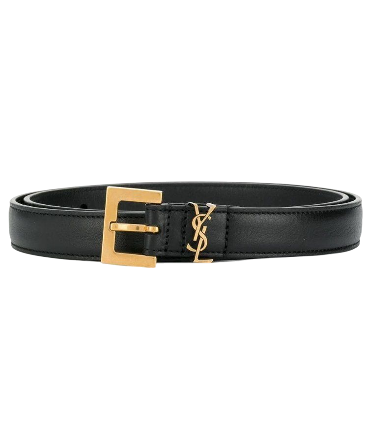 CINTURA -  SAINT LAURENT MONOGRAM NERO
