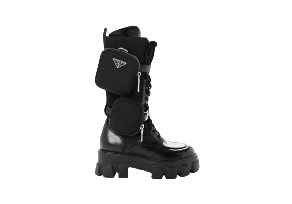 STIVALETTI - PRADA RE-NYLON NEVE COMBAT MONOLITH