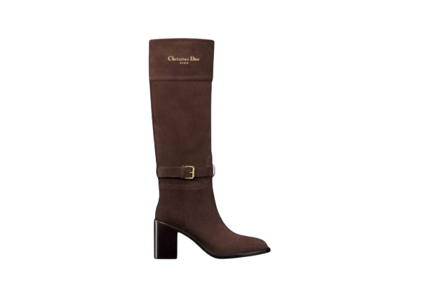 STIVALI - DIOR CON TACCO D-TOWN MARRONE