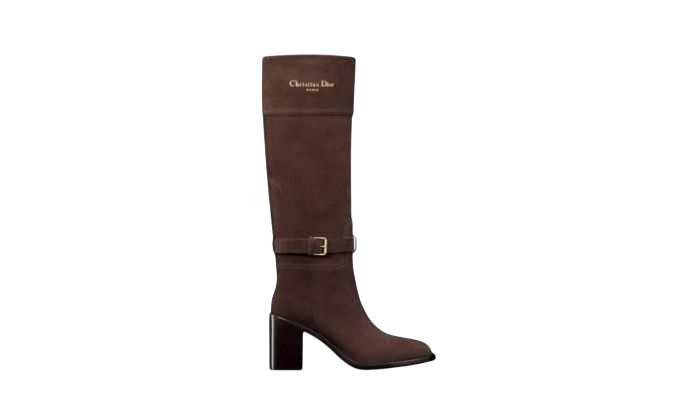 STIVALI - DIOR CON TACCO D-TOWN MARRONE