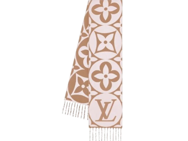 SCIARPA - LOUIS VUITTON MEDAILLON BEIGE-ROSA
