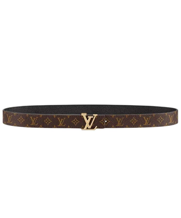 CINTURA -  LOUIS VUITTON REVERSIBILE NERO/MARRONE