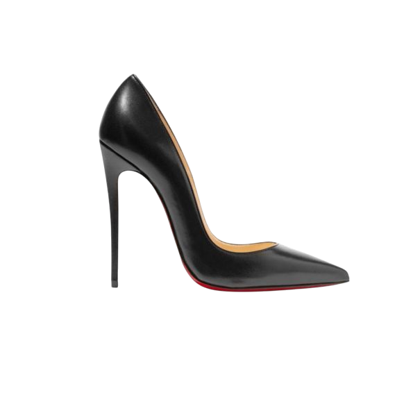 TACCHI - LOUBOUTIN DÈCOLLETÈ IN PELLE NERA KATE IN PELLE NERA SO 130